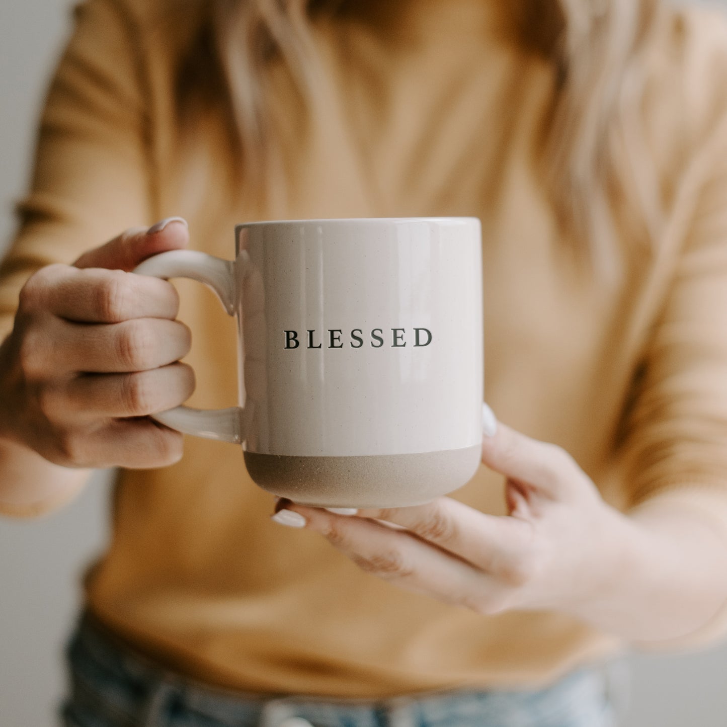 Blessed Mug + Time with Jesus Candle Gift Set