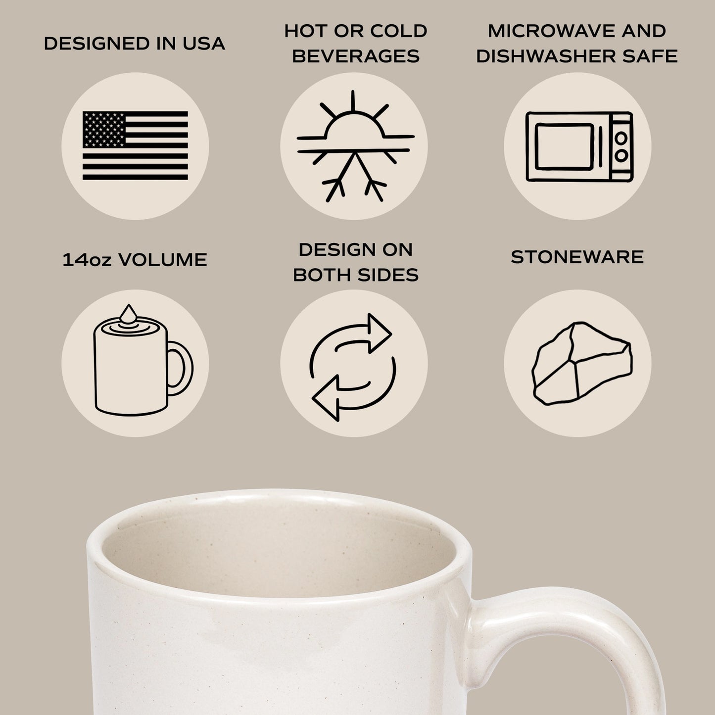 Be Still + Know Stoneware Coffee Mug