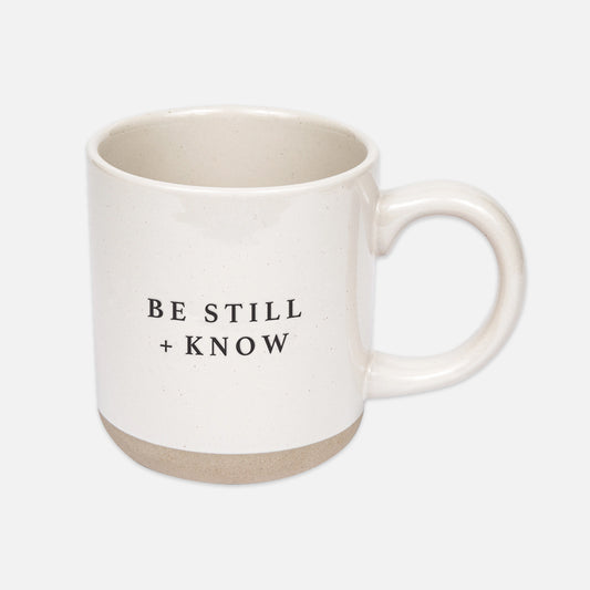 Be Still + Know Stoneware Coffee Mug