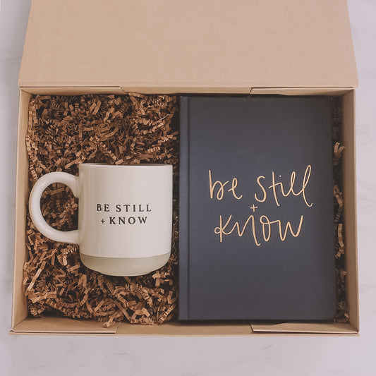 Be Still + Know Journal & Mug Gift Set