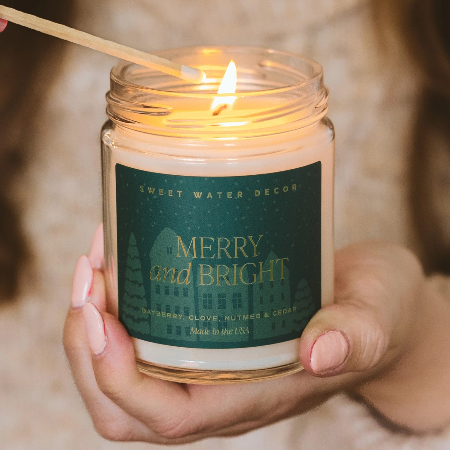 Merry and Bright Candle