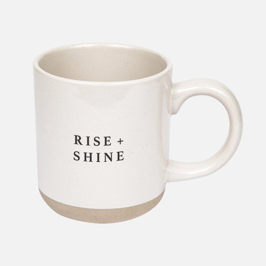 Rise + Shine Stoneware Coffee Mug